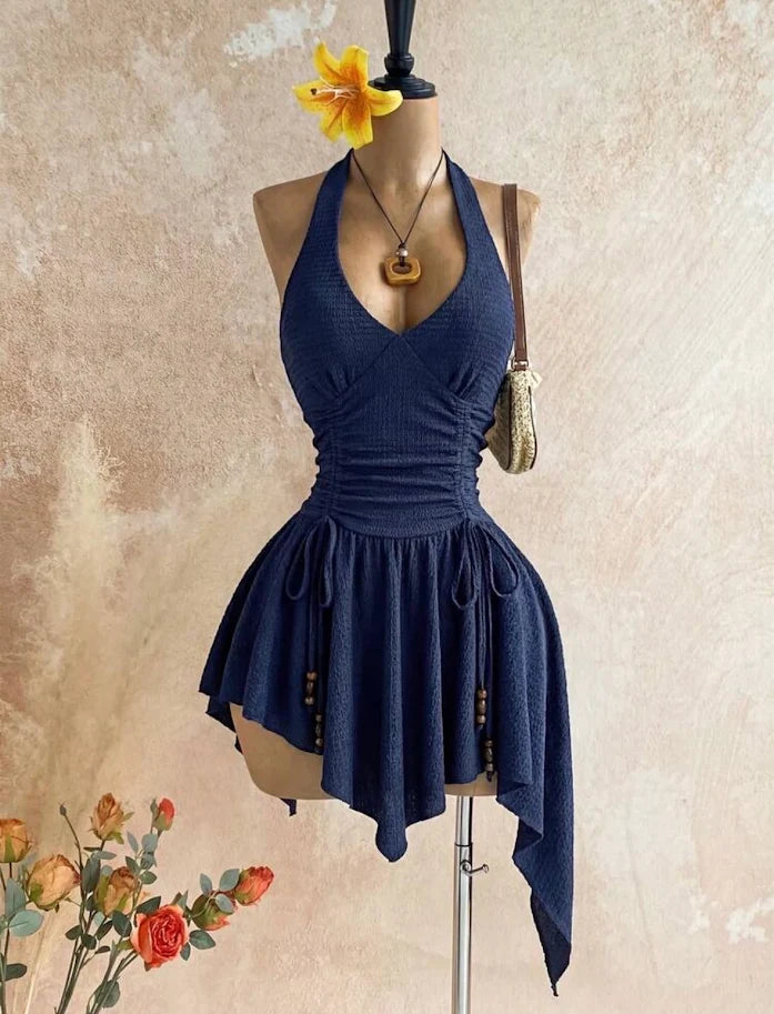 robe bleu marine élégante