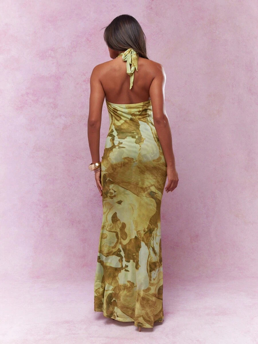 Robe maxi à queue de poisson