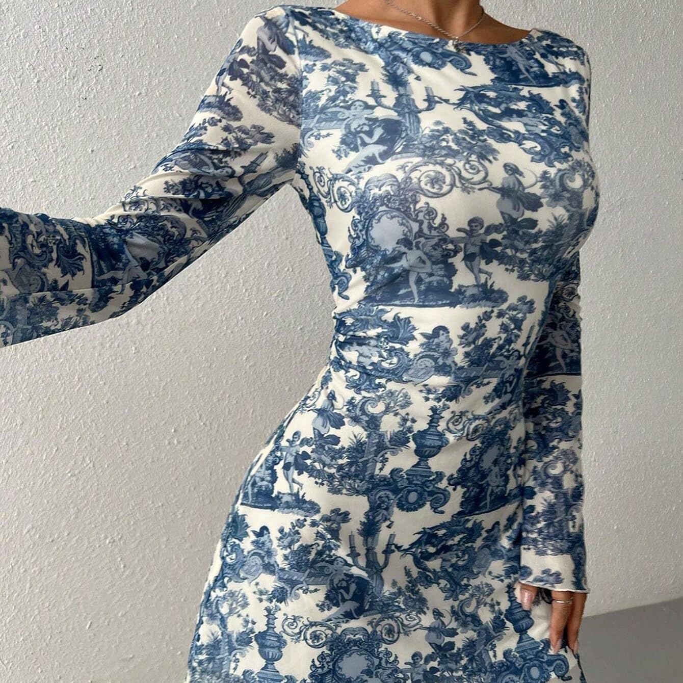 Robe Courte Élégance Florale