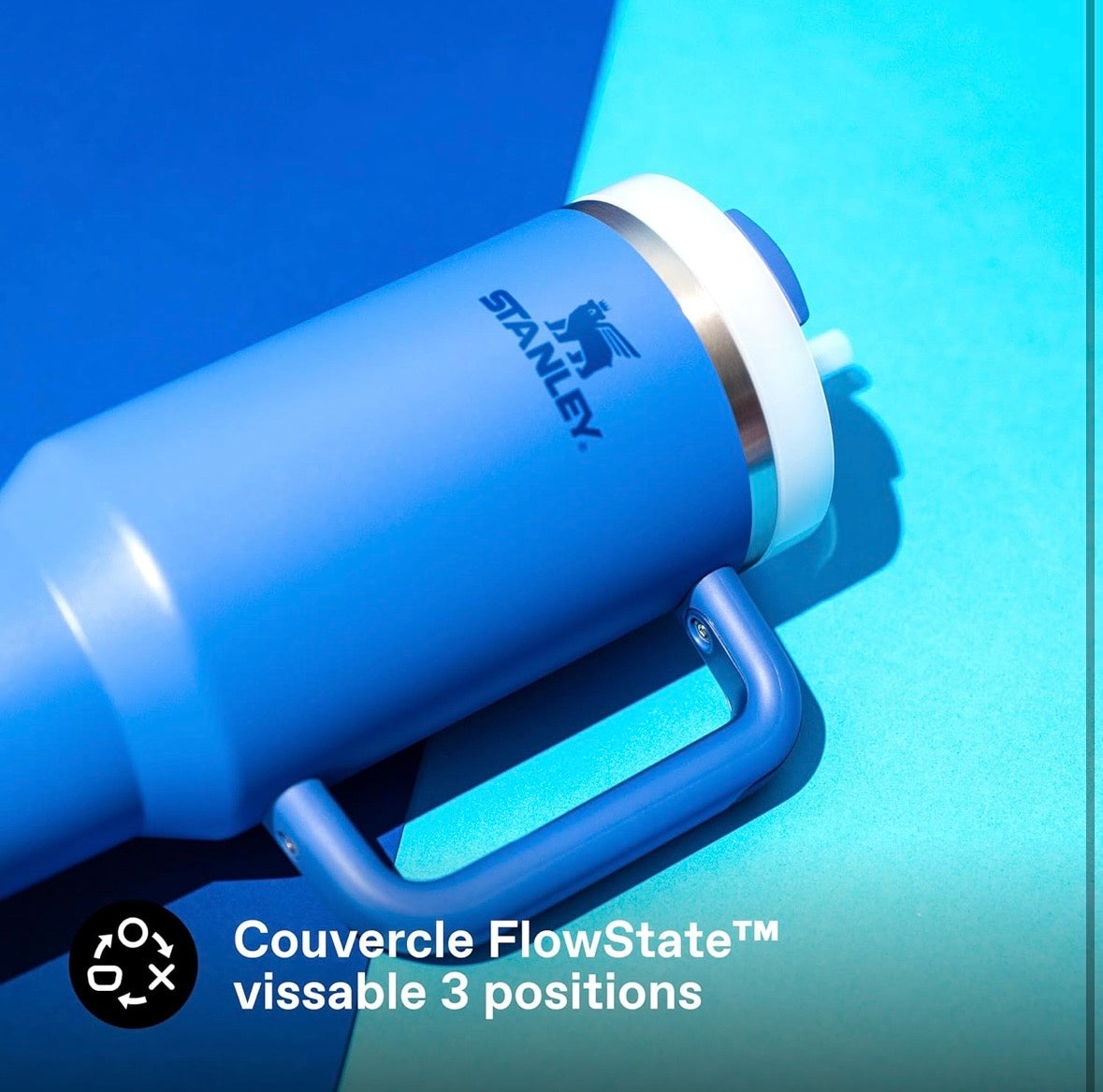 Gobelet Isotherme Stanley Quencher H2.0 FlowState ( Bleu )