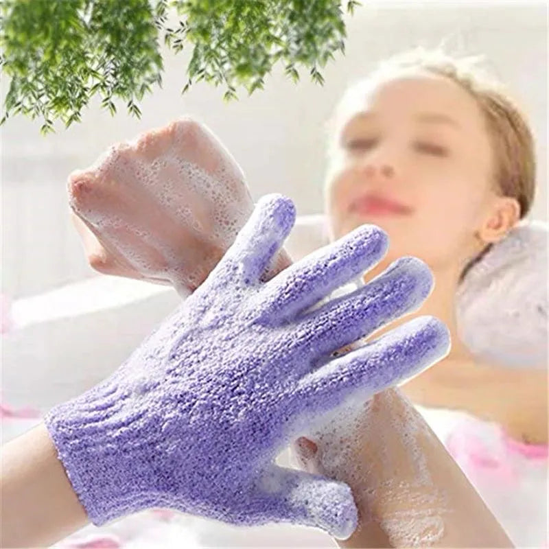 Gants exfoliants pour douche
