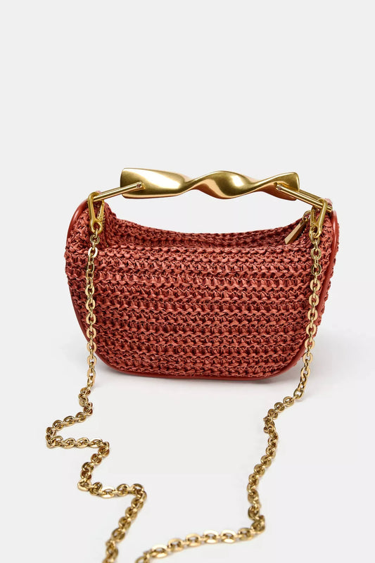 Sac à Main de Soirée Tressé