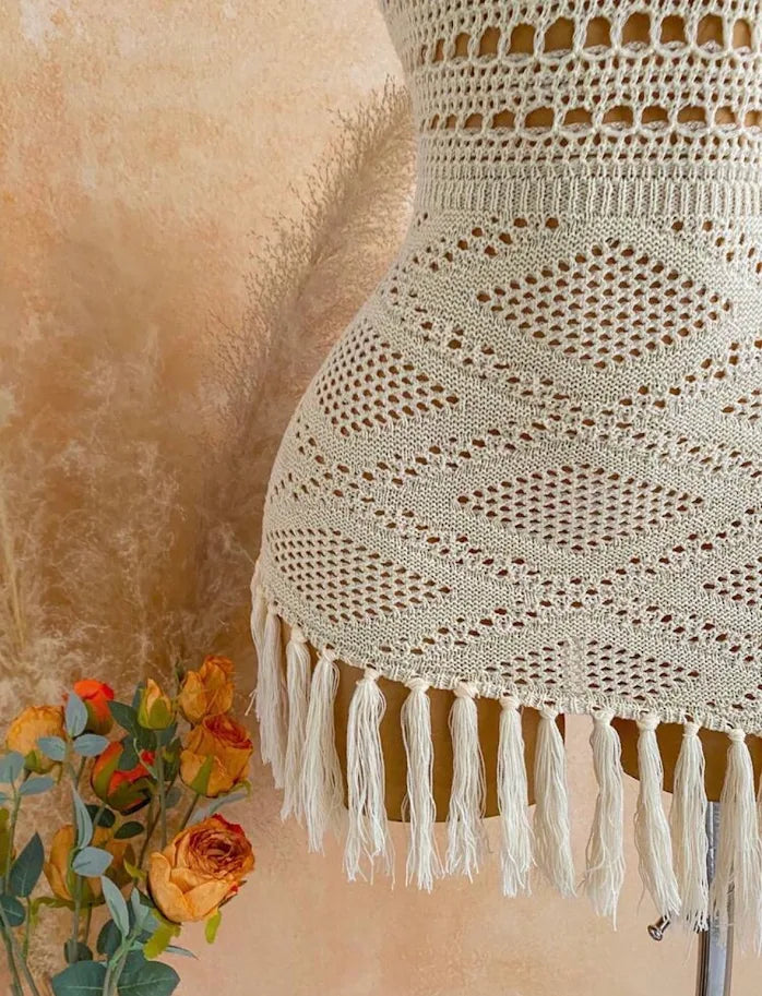 Robe Crochet Bohème Plage Luxe