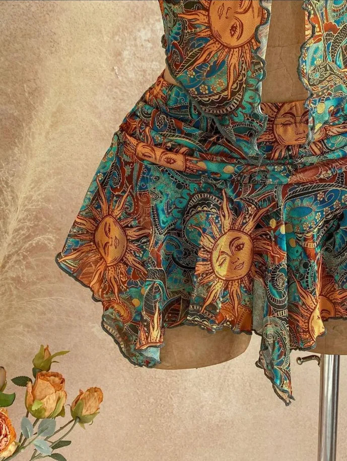 Robe Bustier Bohème Soleil Mystique