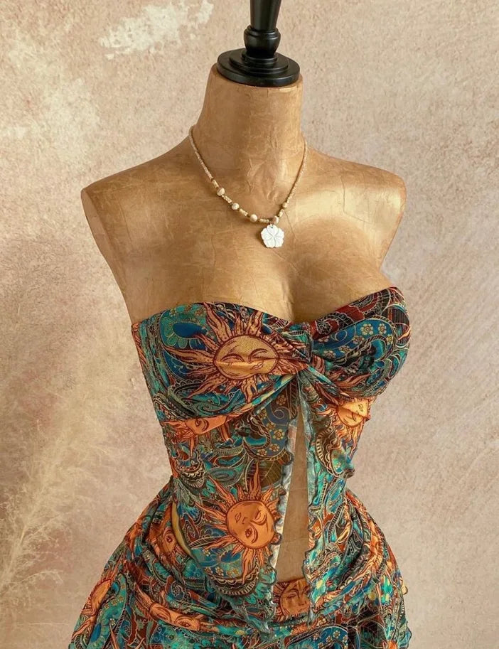 Robe Bustier Bohème Soleil Mystique