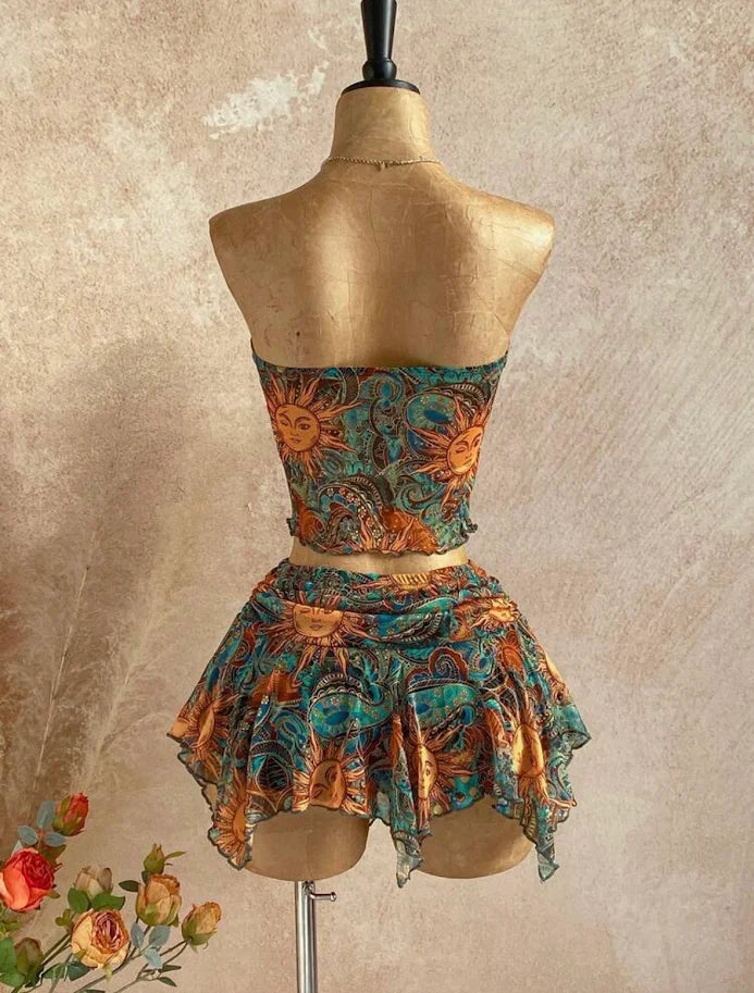Robe Bustier Bohème Soleil Mystique