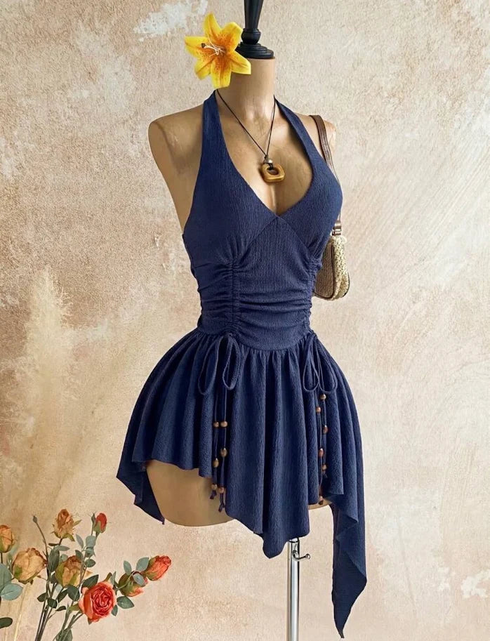 robe bleu marine élégante