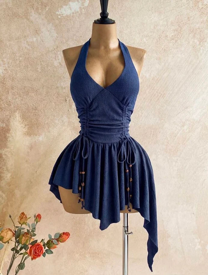 robe bleu marine élégante
